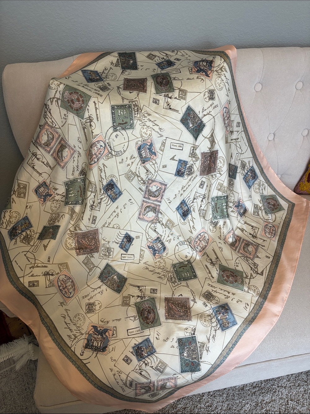 Vintage Ginnie Johansen silk scarf - Picture 4 of 5